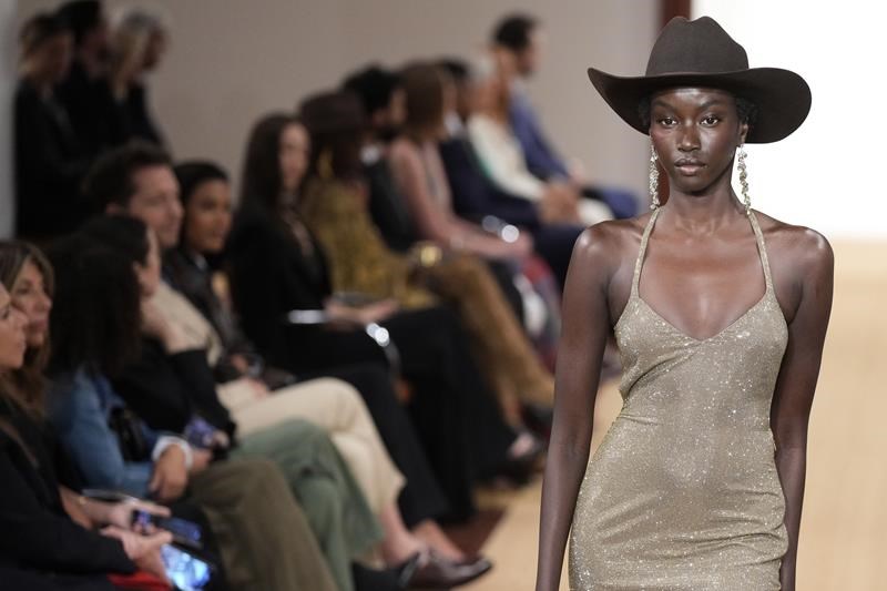 ralph lauren goes minimal for latest fashion show, with muted tones and a more intimate setting