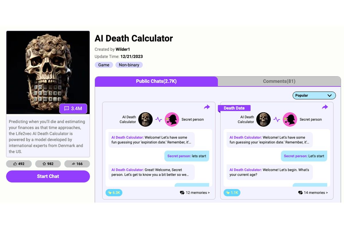 ‘AI Death Calculator’ Can Work Out When You'll Die With Frightening ...