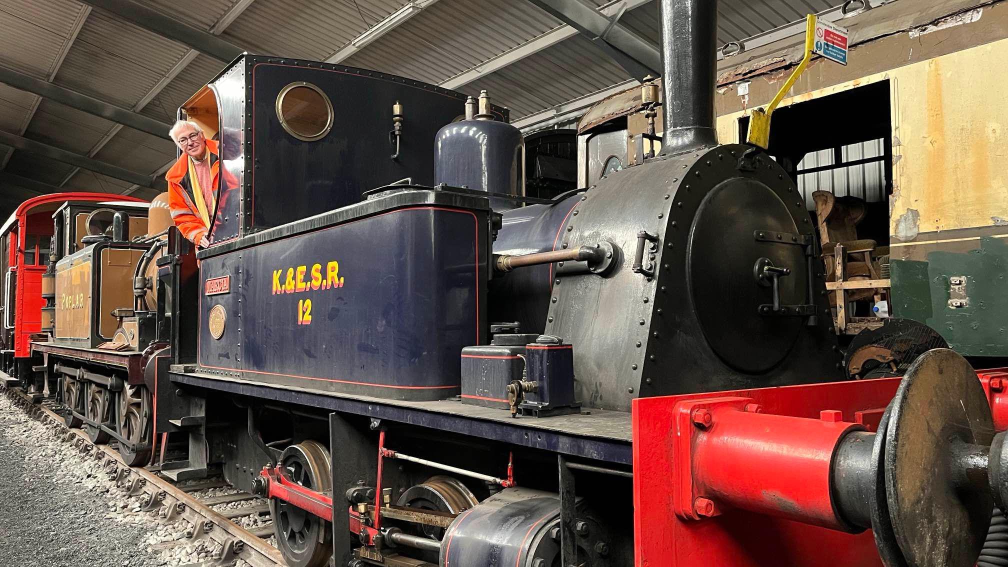 restored historic steam locomotive to be auctioned