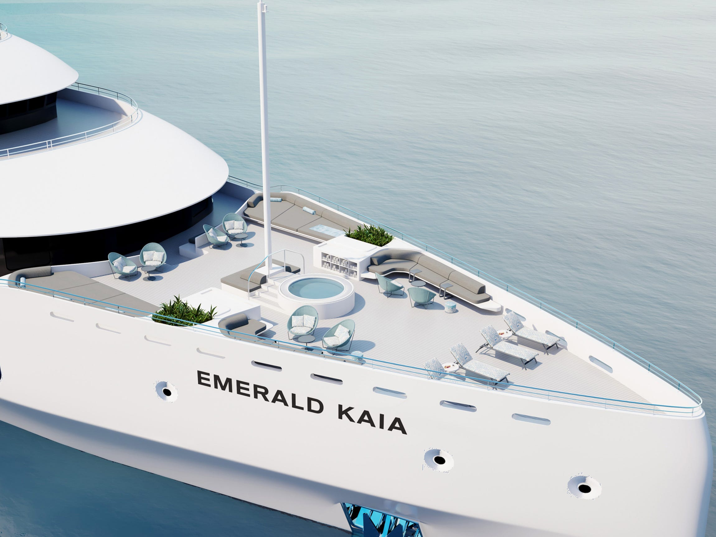 <p>The 64-cabin Emerald Kaia would have a larger guest capacity than its two predecessors but would still be tiny compared to most cruise ships, including some of the most luxurious ones.</p><p><a href="https://www.businessinsider.com/new-luxury-cruise-ship-wealthy-travelers-regent-seven-seas-grandeur-2023-12">Regent Seven Seas' new Grandeur</a> can accommodate 746 guests, while <a href="https://www.businessinsider.com/ritz-carlton-second-luxury-cruise-ship-ilma-yacht-2023-3">Ritz-Carlton says its next ship</a> will sail up to 448 travelers.</p><p>Even <a href="https://www.businessinsider.com/four-seasons-new-ultra-luxury-yacht-cruise-line-2024-4">Four Season's upcoming vessel</a> — with fares up to $350,000 a week — would have a larger guest capacity of up to 222 people. However, it would be almost 290 feet longer than Emerald Kaia.</p>