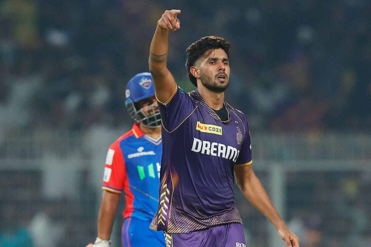harshit rana fined 100 per cent of his match fees and suspended for one game for breaching ipl code of conduct