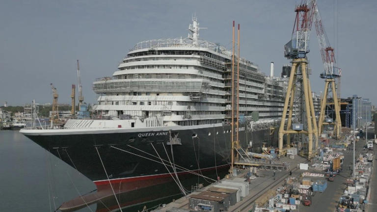 Queen Anne was built at the Fincantieri Marghera shipyard in Venice