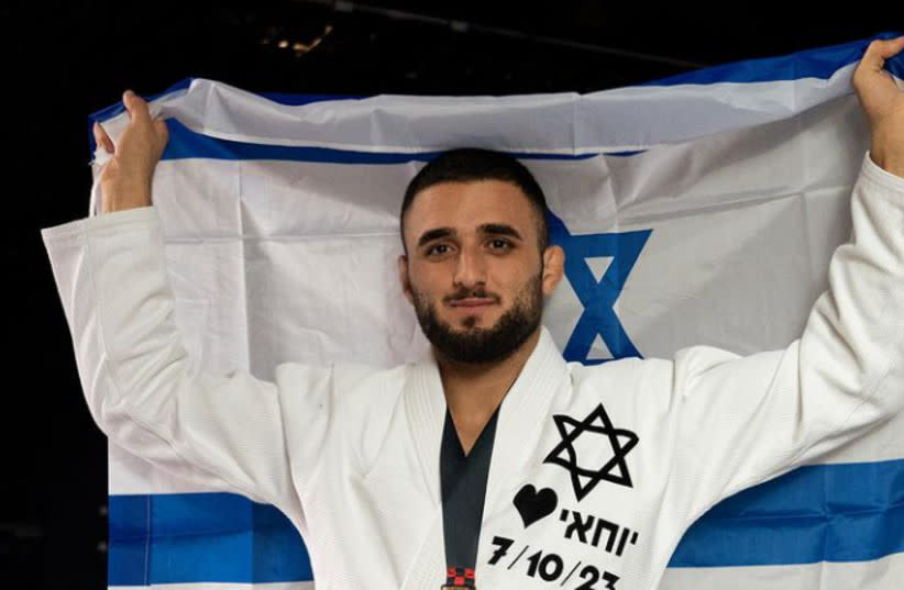 luchador de jiu-jitsu israelí y sobreviviente de nova dedica medalla de oro a amigo caído