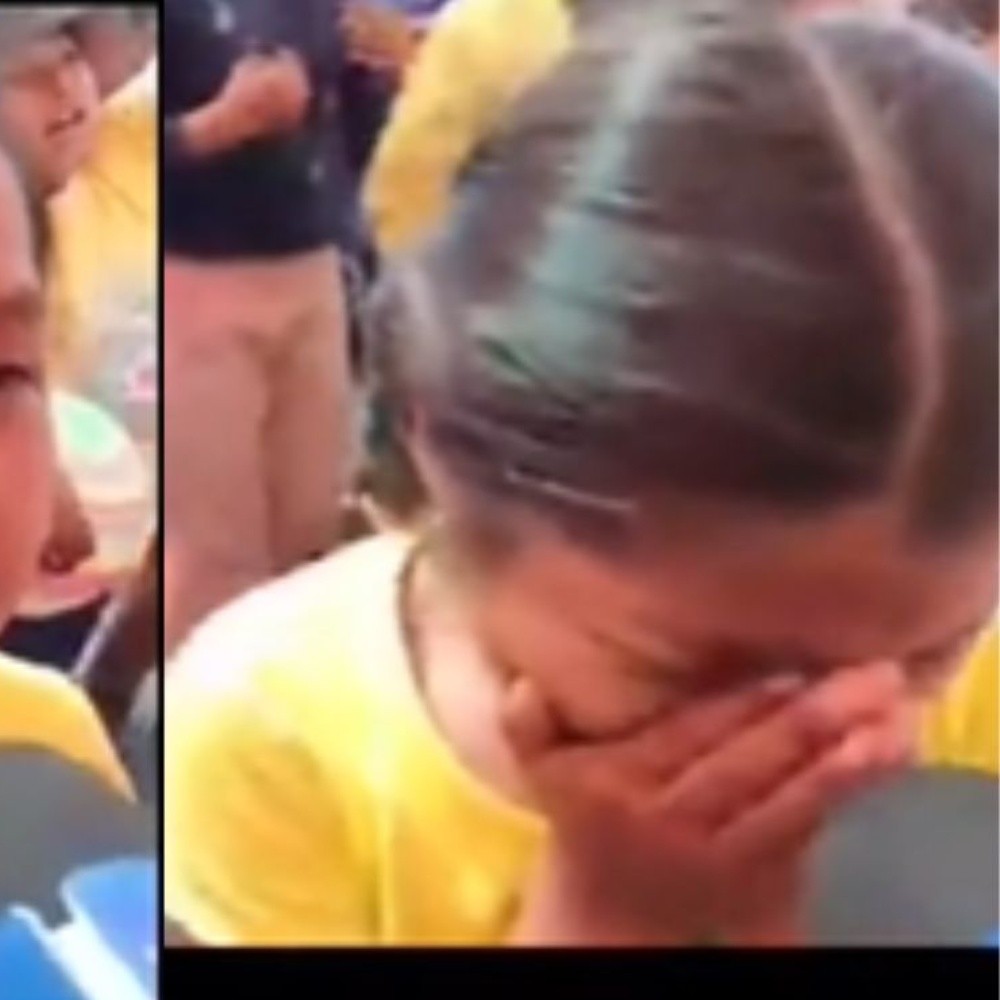 video: niña llora y manda mensaje a su padre que la abandonó