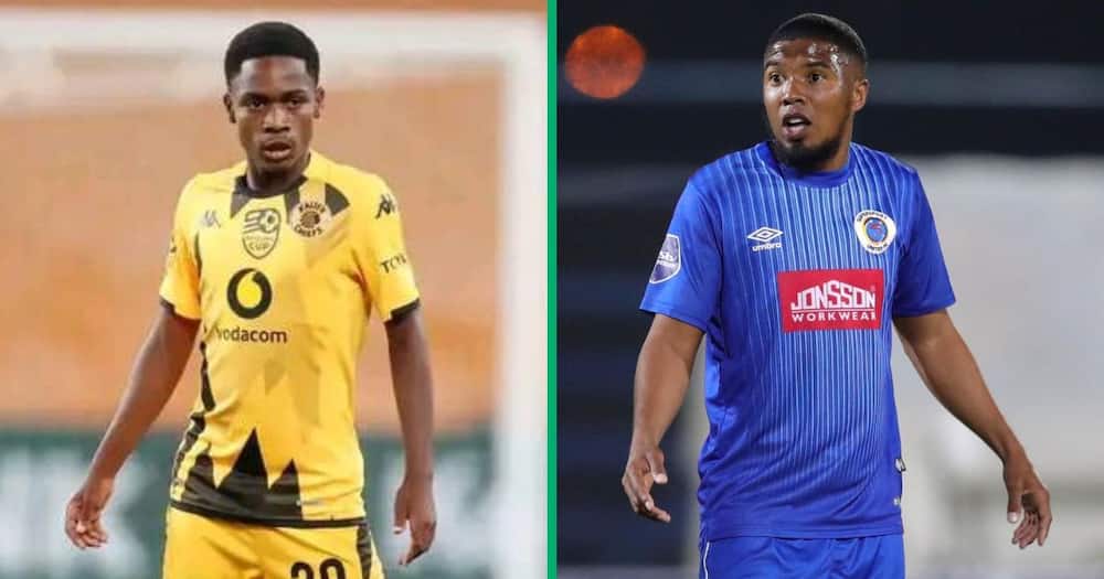 kaizer chiefs youngster mfundo vilakazi says sorry after showing a middle finger to supersport's lyle lakay