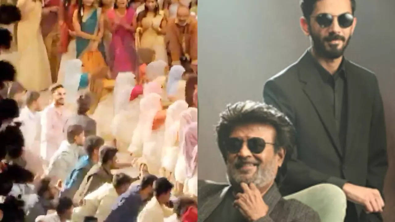 Netizens Spot Anirudh Ravichander And Rajinikanth Dancing Together In A ...