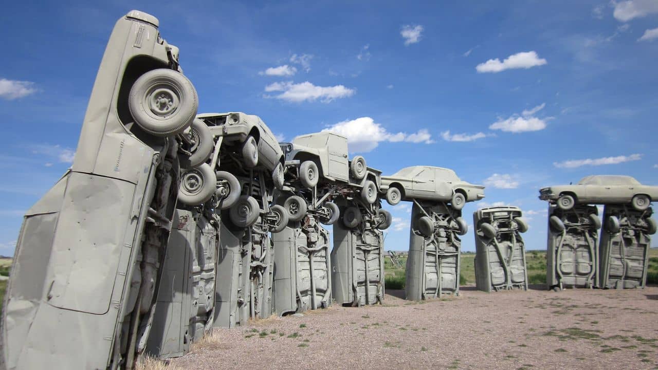 <p>In a state that celebrates independent thinkers, nowhere is that evident more than in Carhenge.</p><p>A recreation of the ancient Stonehenge but with cars, this unique and modern art creation is a quirky Nebraska pop-icon and a <a href="https://www.nbcnebraskascottsbluff.com/2020/09/04/carhenge-awarded-the-travelers-choice-award-for-2020/" rel="nofollow noopener">Top 10 Worldwide Attraction Award</a> recipient. </p>