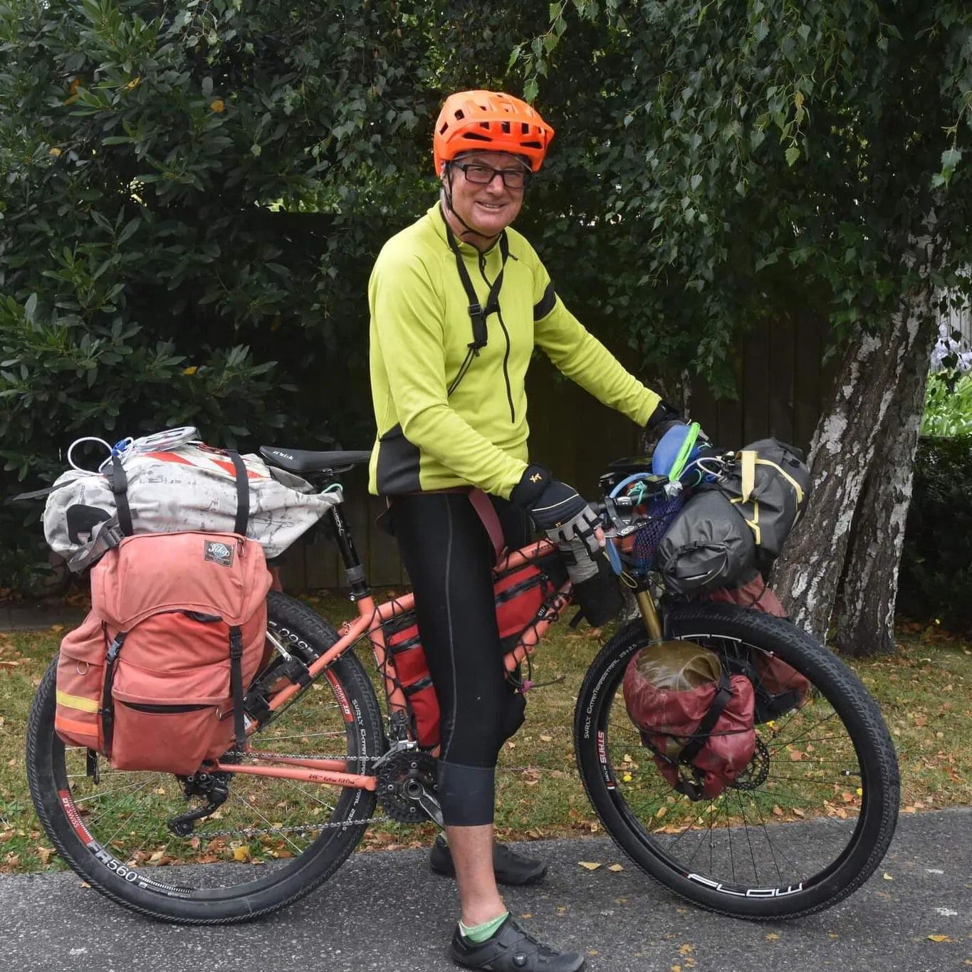 lindsay gault undertaking an 11,000km fundraising bike ride
