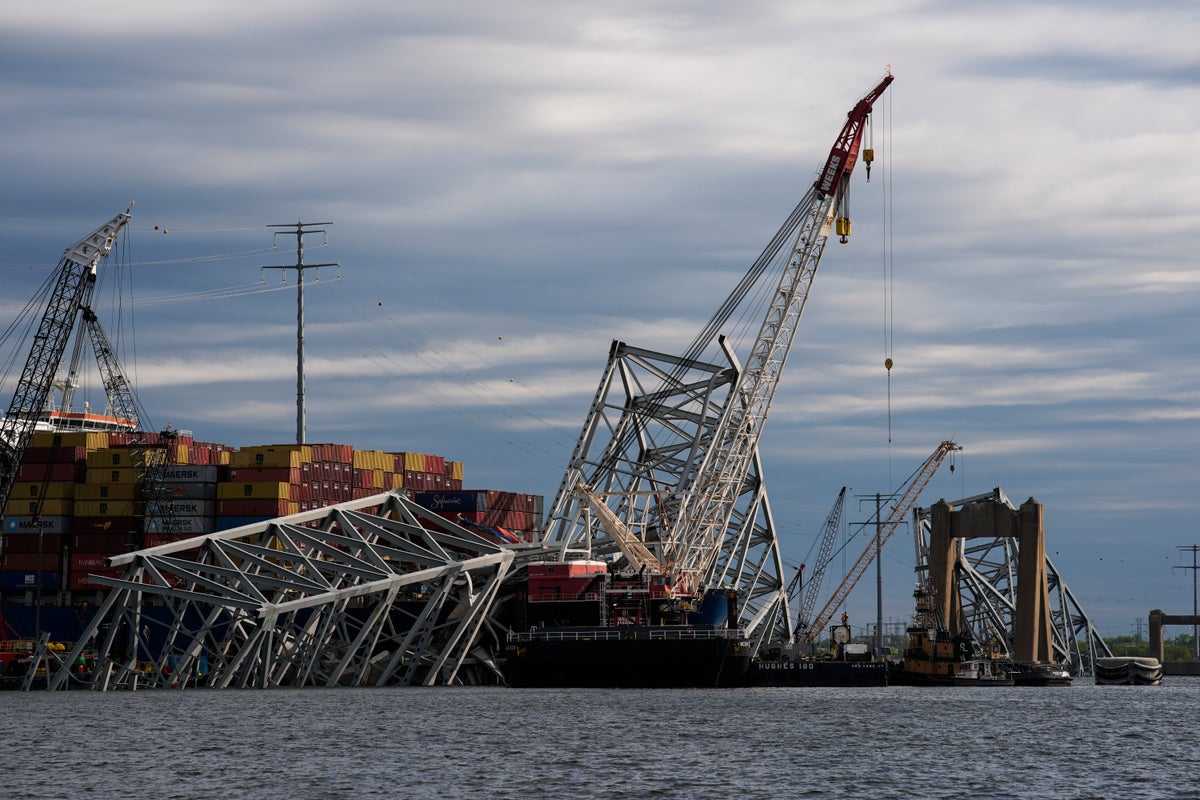 the ship that brought down a baltimore bridge to be removed from collapse site in the coming weeks