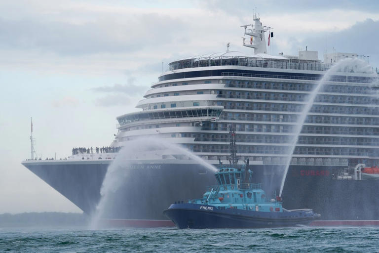 Cruise ship Queen Anne arrives in Southampton