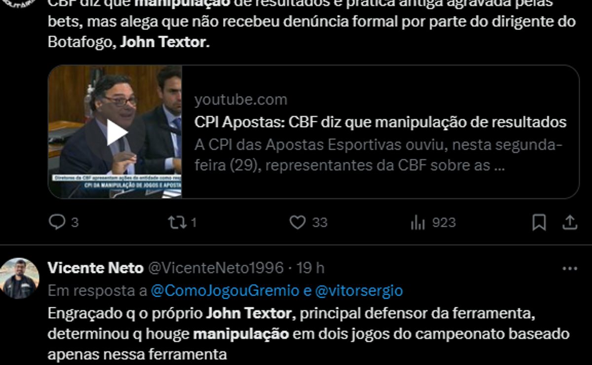 presidente de tricampeão da libertadores defende textor e pressiona cbf por mudanças no futebol
