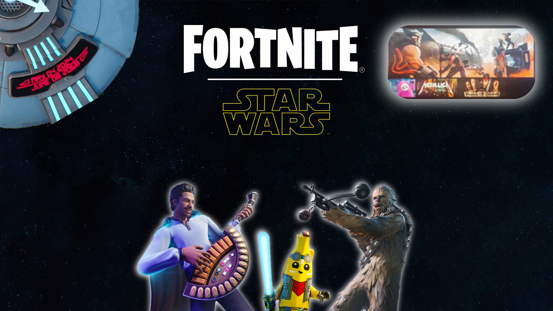 fortnite patch v.29.40: downtime, star wars, billie eilish, festival season 3, new weapons, collabs & more