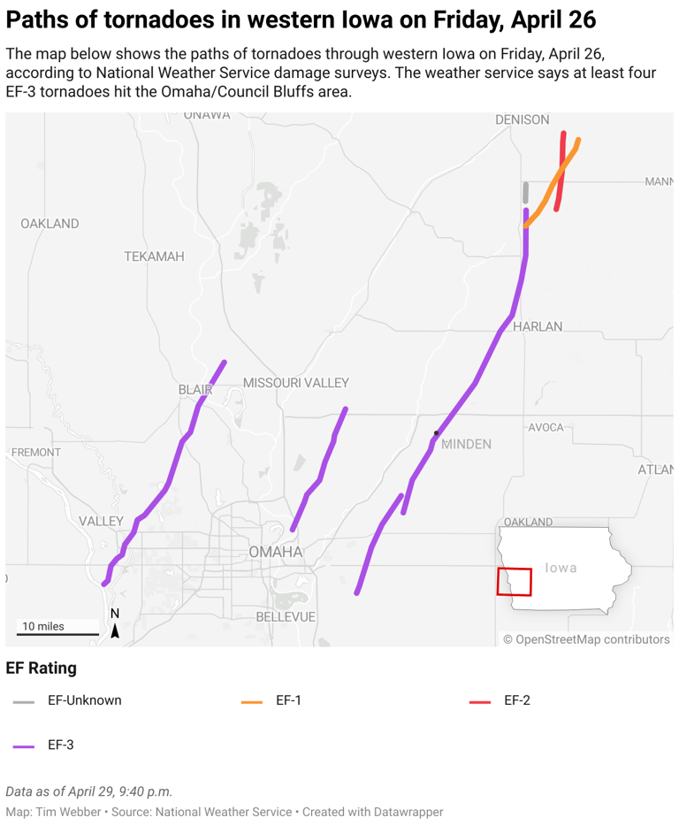 Nws There Were At Least 2 Dozen Tornadoes In Iowa Last Week Heres What We Know So Far 