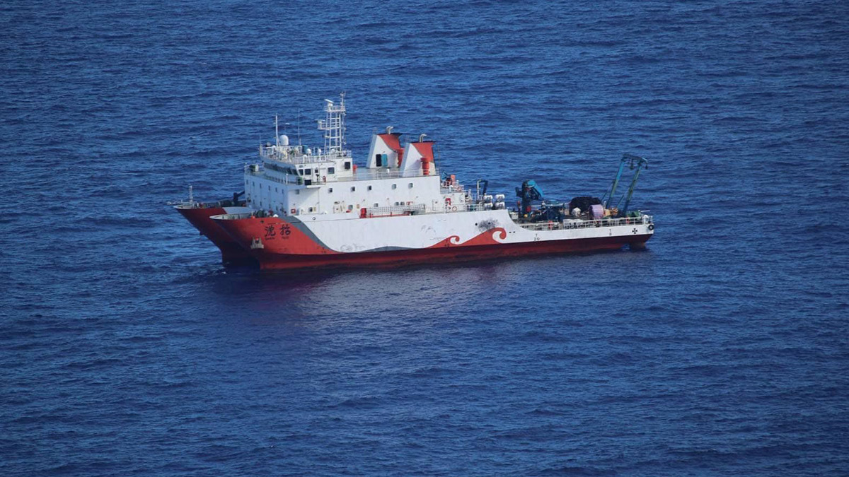 pcg yet to send ship to check on chinese vessel near benham rise
