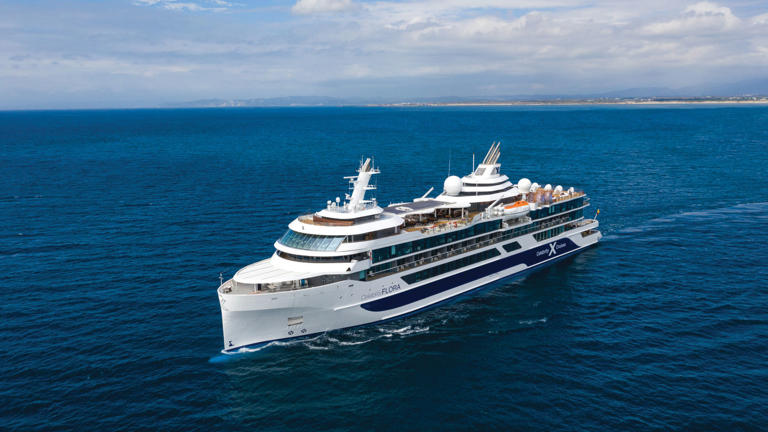 The Celebrity Flora, the line's newest Galapagos-specific mega yacht.