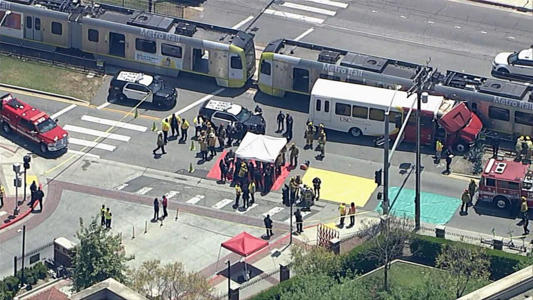 55 people injured after Los Angeles Metro collides with USC bus: Officials<br><br>
