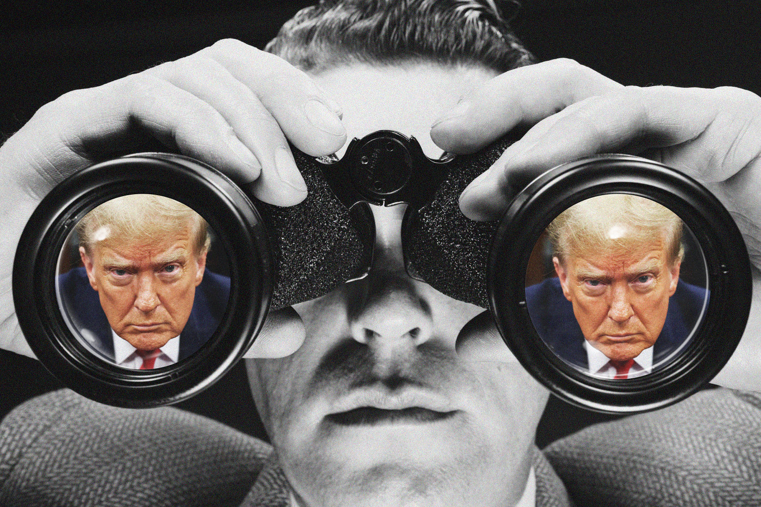 amazon, binoculars in hand, reporters go trump-spotting at new york trial
