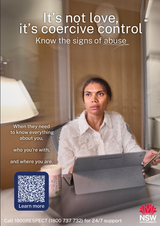 'it's not love': campaign to educate public on signs of coercive control