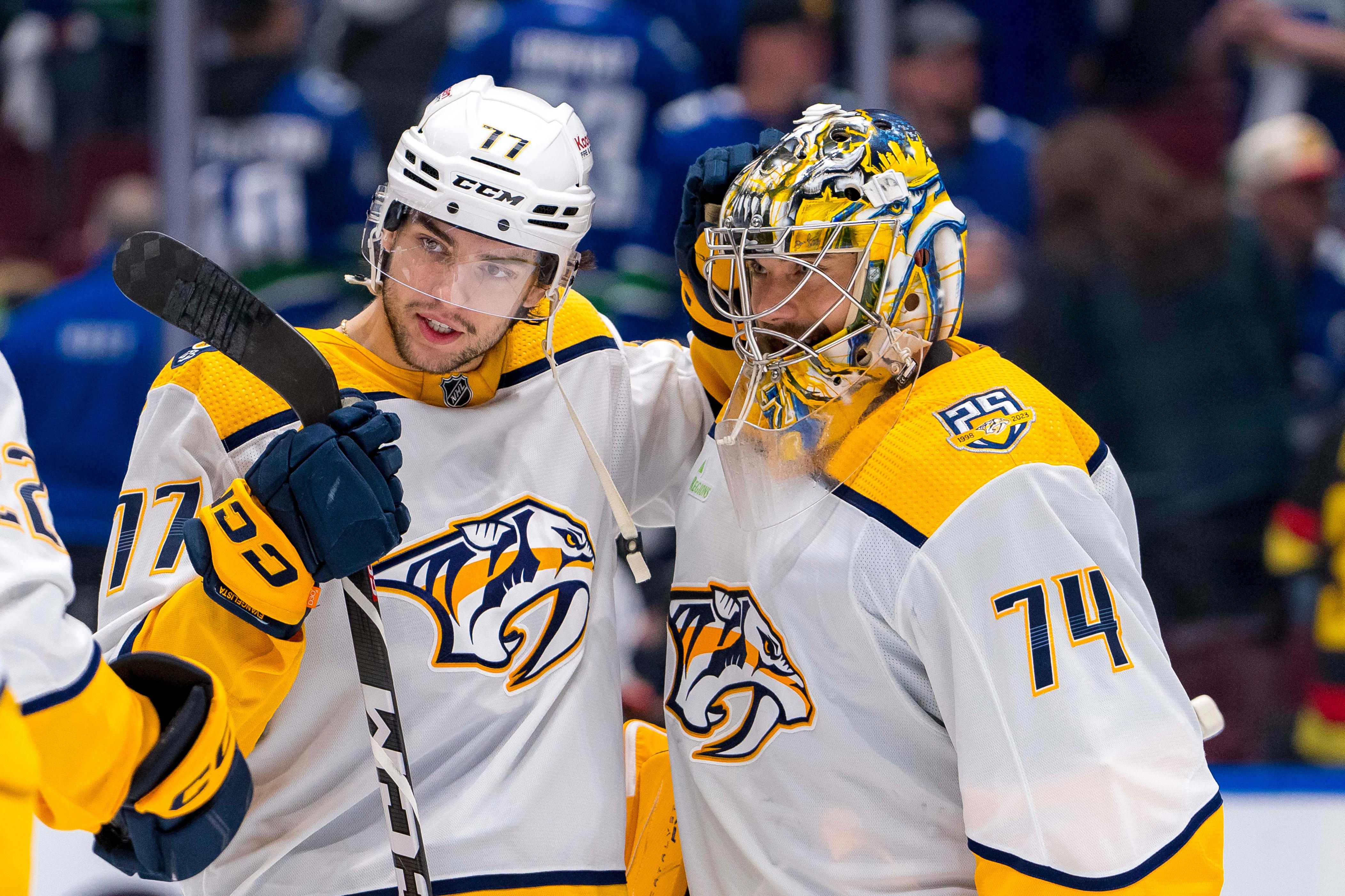 What channel is Nashville Predators vs. Canucks Game 6 NHL playoffs on