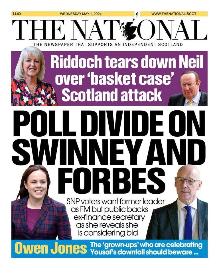 Scotland's papers: SNP leadership choice and water boss payoff row