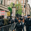 New York Mayor Says Conflict at Columbia Must End as Police Amass Nearby<br>