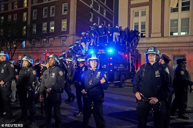 columbia university releases statement after nypd clear encampment