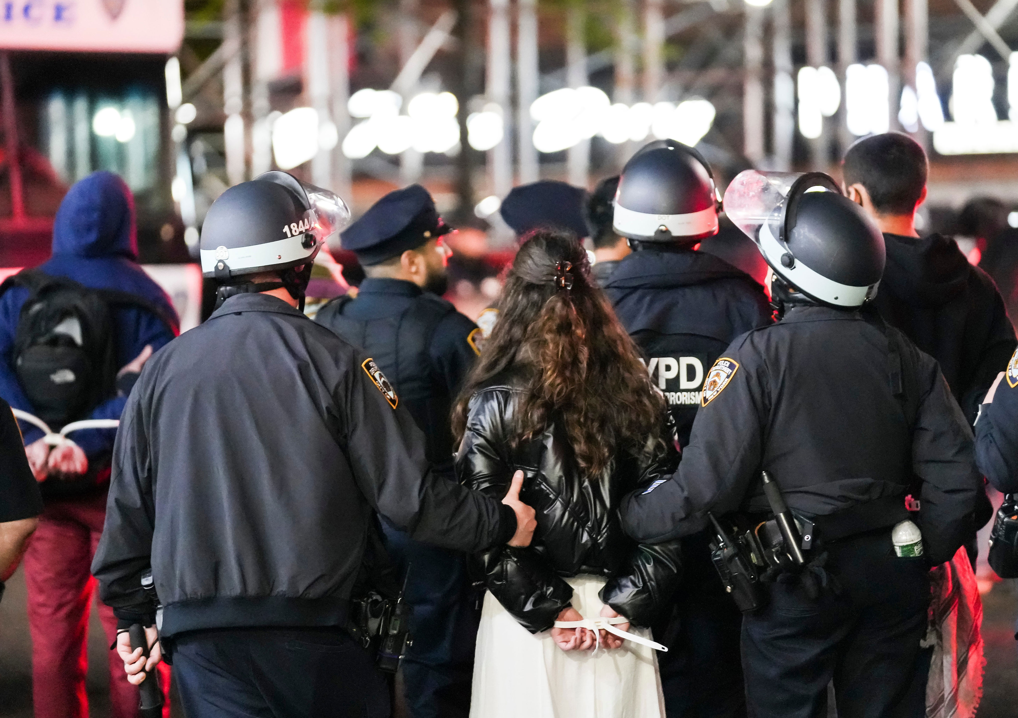 dozens of protesters arrested as nypd storm columbia campus to crush pro-gaza protest