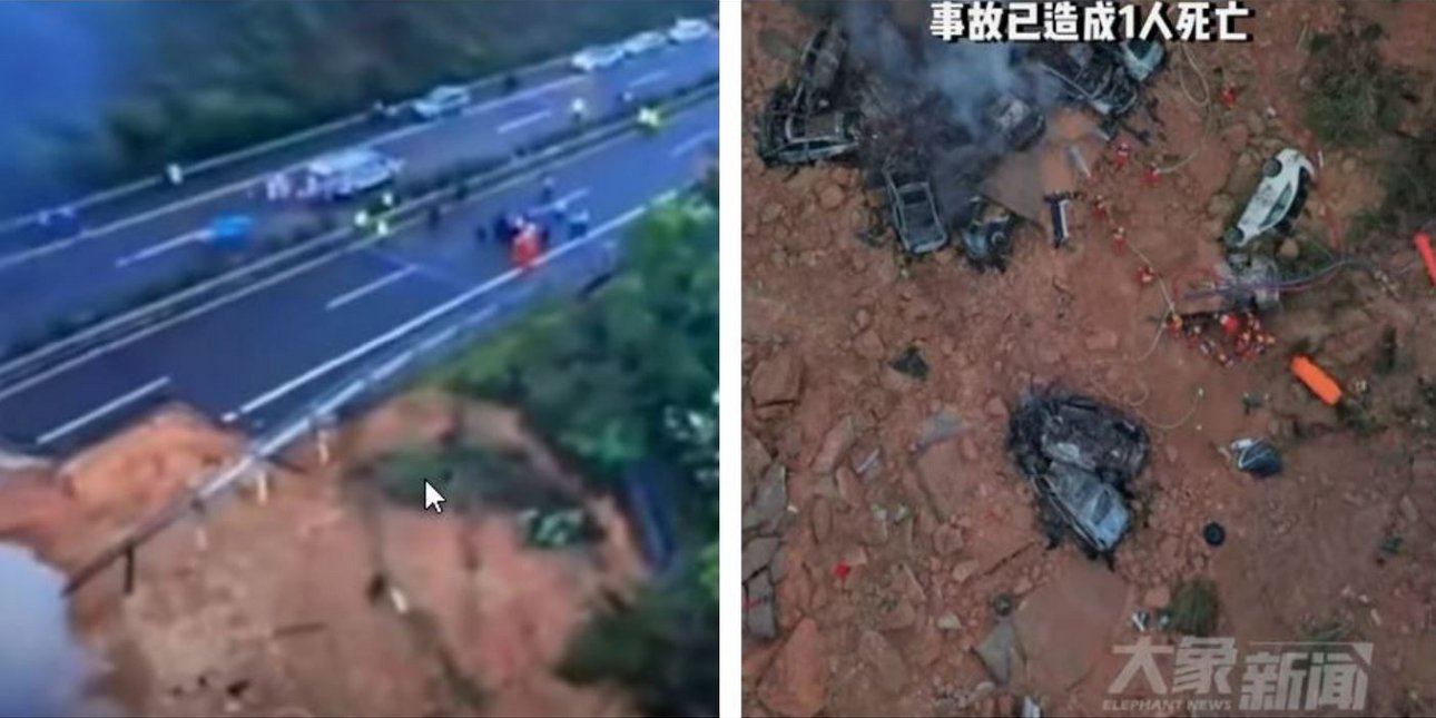 τραγωδία στην κίνα: κατέρρευσε τμήμα αυτοκινητόδρομου - 19 νεκροί, δεκάδες τραυματίες