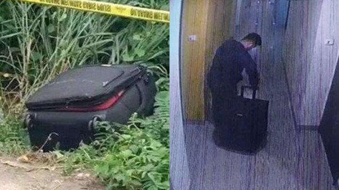 sosok terduga pelaku pembunuhan mayat dalam koper di bekasi ditangkap di palembang,tak berkutik