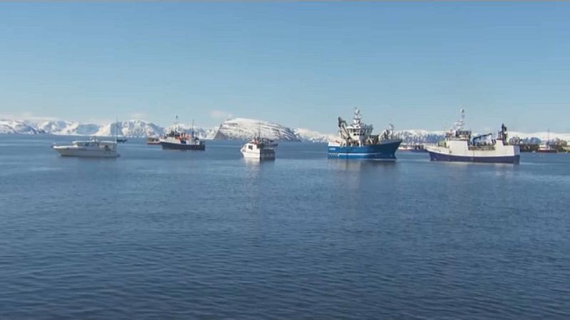 kikötőket blokkolnak norvég halászok