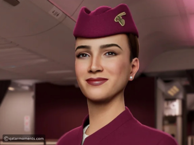 qatar airways introduces the first ai cabin crew member
