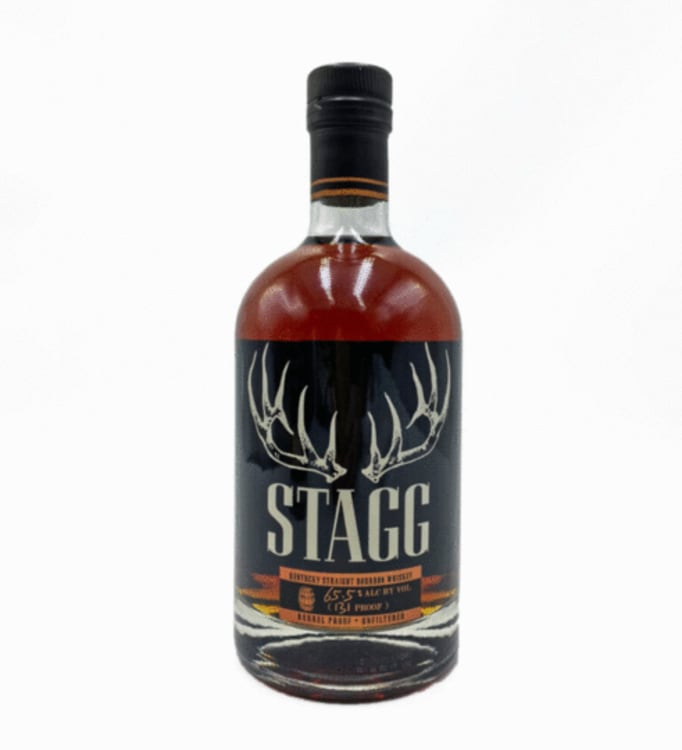 <br> <p>Earning the esteemed title of Best of Show – 3rd Place, Stagg Kentucky Straight Bourbon Whiskey pays homage to the legendary figure in bourbon history, George T. Stagg. Renowned for his pivotal role at the O.F.C. Distillery (now Buffalo Trace), Stagg steered the distillery towards commercial success during a transformative era in bourbon production. This expression, distinct from its George T. Stagg Antique Collection counterpart, boasts a higher proof/ABV, accentuating its robust rye spice notes. Best enjoyed with a drop of water to fully appreciate its complexity, Stagg Bourbon is released in seasonal batches four times a year, offering enthusiasts a slightly more accessible alternative to the Antique Collection counterpart. With tasting notes of chocolate, brown sugar, rye spice, cherries, cloves, and smoke, Stagg Kentucky Straight Bourbon Whiskey stands as a testament to the rich heritage and enduring quality of Buffalo Trace Distillery's craftsmanship. <a rel="nofollow" href="https://sovrn.co/1g5dhke">Buy it now!</a></p> <br>