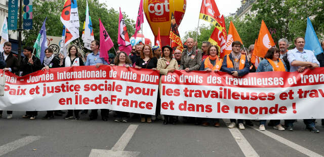 1er-mai : la cgt annonce 50 000 manifestants dans le cortège à paris, de nouvelles tensions en cours