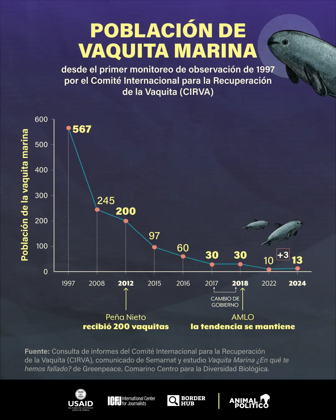 vaquita marina: gobierno de amlo abandonó desde 2021 proyecto esencial para su conservación