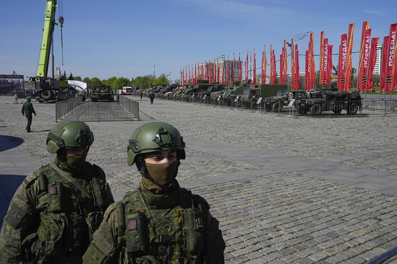 kremlin parades western equipment captured from ukrainian army at moscow exhibition