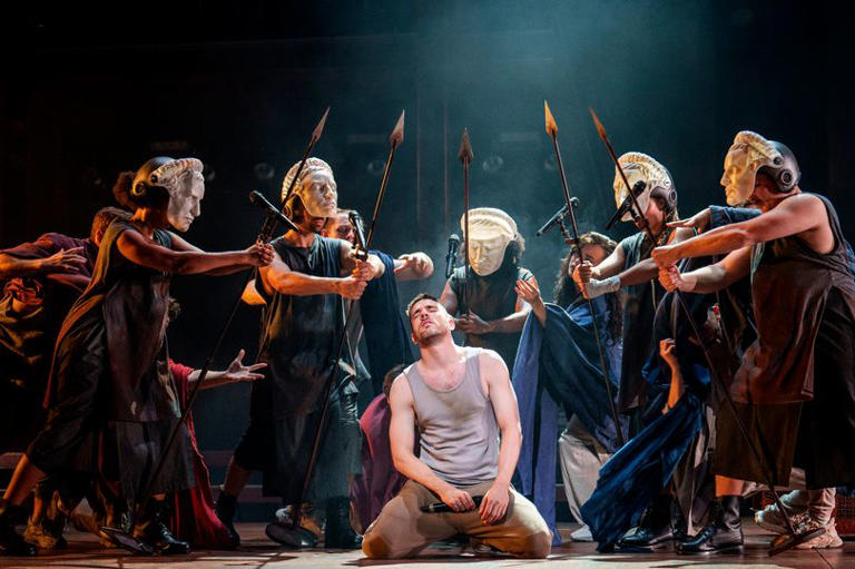Ian McIntosh as the Son of God in Jesus Christ Superstar, which is currently playing at the Hall for Cornwall
