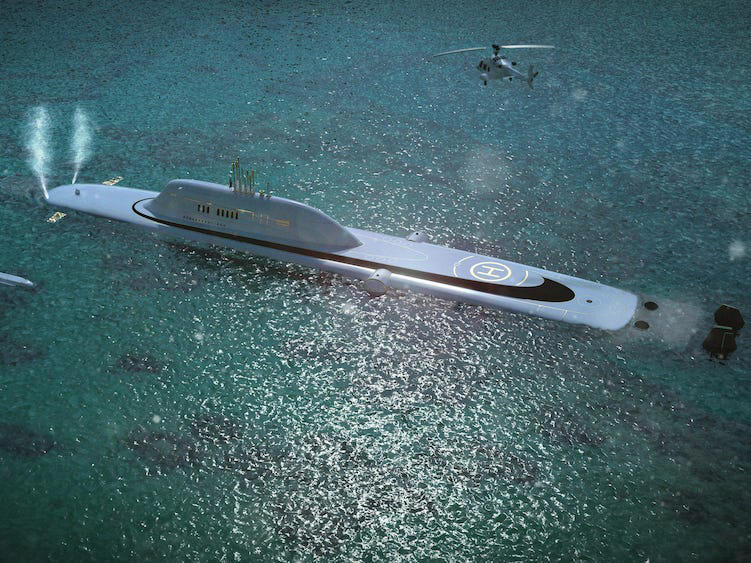 Underwater superyachts? A CEO is pitching fantastical ships that can go 800 feet down and stay submerged for weeks