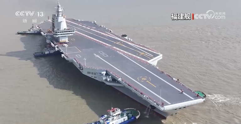 Images Show China's Advanced New Aircraft Carrier at Sea for Tests