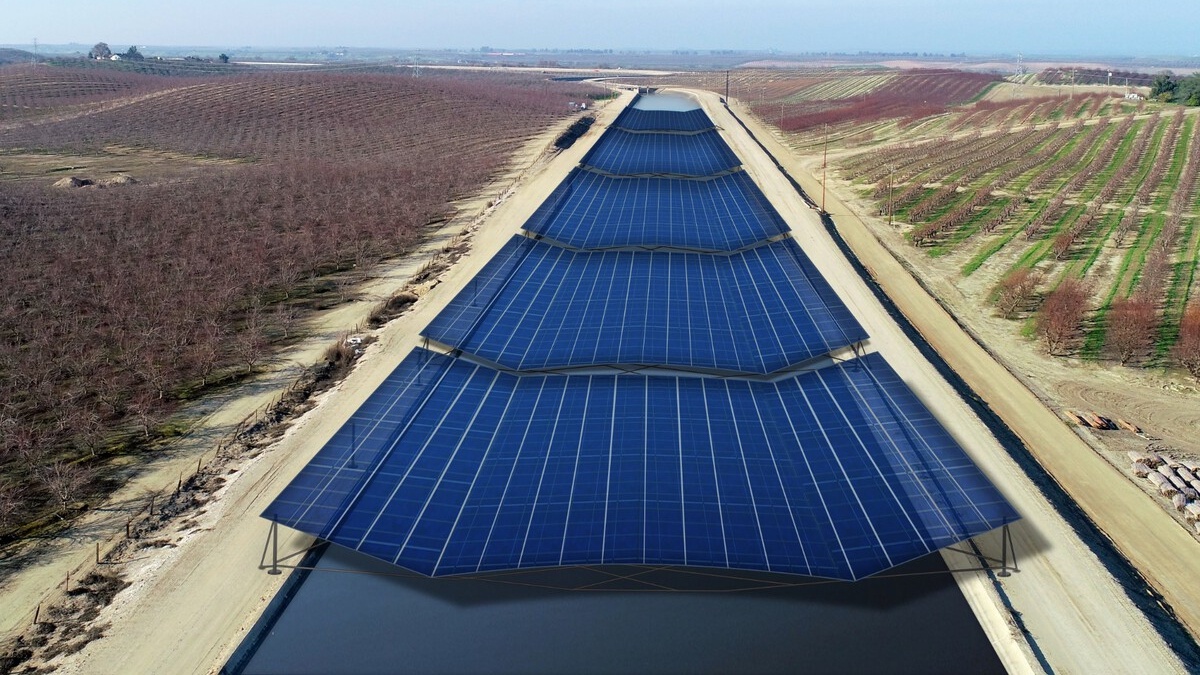 primeiro a índia e agora os eua: países cobrem canais de irrigação com painéis solares