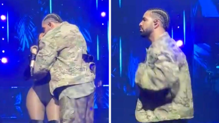 Drake Comes Out as Surprise Guest at Nicki Minaj's Toronto Tour Stop, Gives Her Kiss on the Cheek