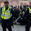 Police confront protesters at University of Wisconsin<br>