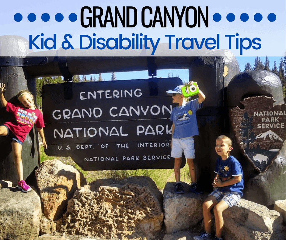 <p>This past summer we spent two weeks out west in Colorado, Utah, and Page, Arizona visiting some of the National Parks and other interesting places so I thought I would share some<a href="https://adayinourshoes.com/prepare-vacation-disabled-special-needs/">tips for traveling</a>. This is actually our second trip out there in three years. Our list of places visited so far, in that region, includes:</p> <ul> <li>Grand Canyon-both north and south rim</li> <li>Bryce Canyon<a href="https://adayinourshoes.com/lifetime-national-parks-pass-disabilities-veterans/">National Park</a></li> <li>Zion National Park</li> <li>Monument Valley (Navajo Nation)</li> <li>Best Friends Animal Society (includes Kanab, Utah)</li> <li>Page, Arizona (includes Antelope Canyons-part of Navajo Nation, Lake Powell-Glen Canyon NRA, Rainbow Bridge)</li> <li>Arches National Park (includes Moab, Utah)</li> </ul> <p>After both trips, I’ve learned a lot about visiting the national parks with kids so I wanted to pass that wisdom on to you today. </p> <p>Planning a trip out west to the National Parks can seem like a daunting task for any family. And it may feel like an impossibility if your child has significant disabilities. But with proper preparation, a can-do attitude and willingness to roll with the punches, it can be done. </p> <p>Many of these famous places are on my personal <a href="https://adayinourshoes.com/summer-bucket-list-kids/">bucket list that I have for me and my kids</a> and I’m determined to do them.</p>