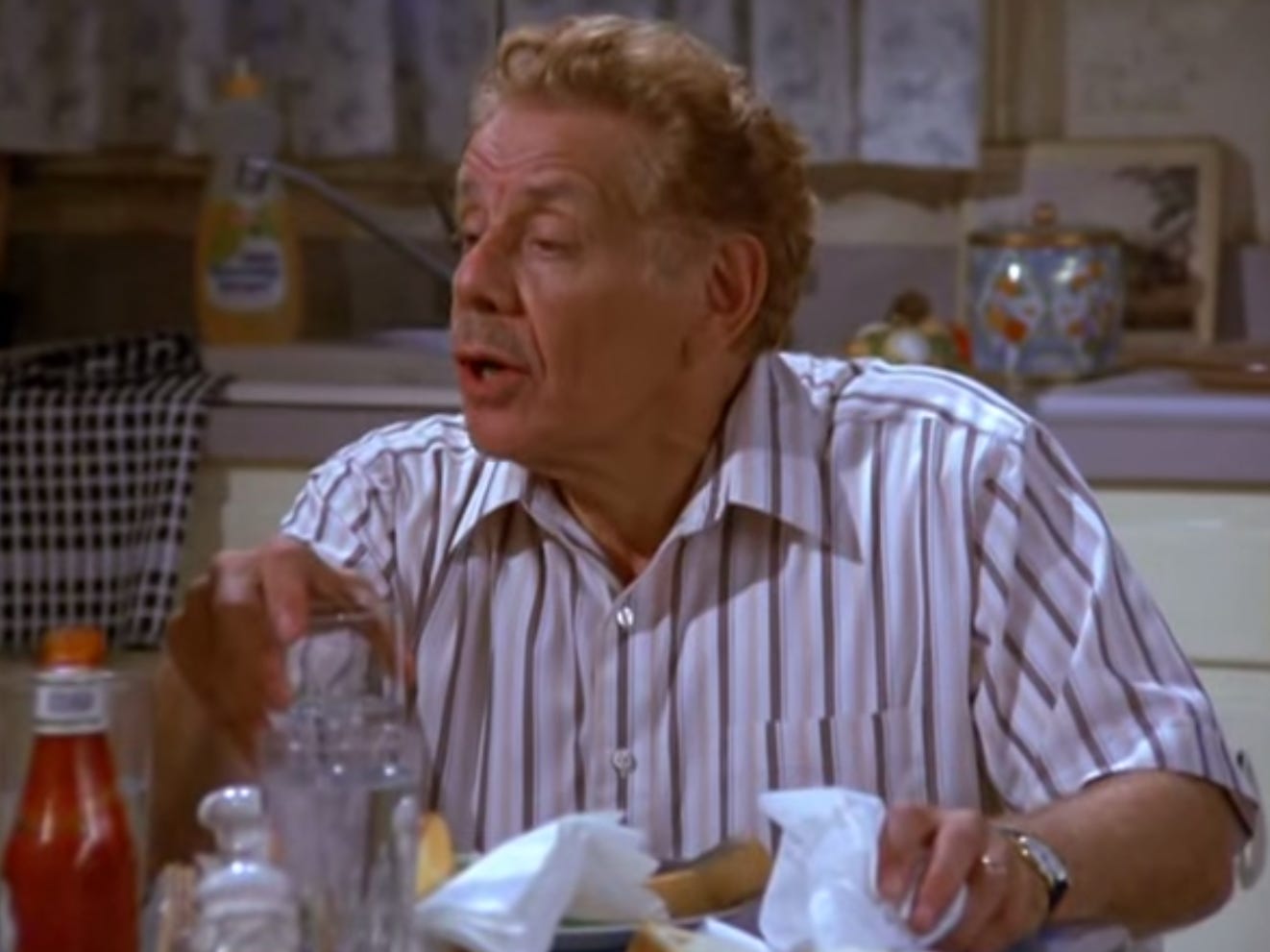 <p>Stiller gained a new following late in his career as George Costanza's long-suffering father and proponent of <a href="https://www.businessinsider.com/festivus-how-to-celebrate-2018-12">Festivus</a>, an anti-<a href="https://www.businessinsider.com/netflix-original-christmas-movies-ranked-2018-12">Christmas</a> celebration.</p><p>But his <a href="https://www.imdb.com/name/nm0005467/">late-career resurgence</a> came after years as one half of the comedy duo <a href="https://www.countryliving.com/life/inspirational-stories/a43442/jerry-stiller-and-anne-meara/">Stiller and Meara</a> with his wife of over 60 years, Anne Meara.</p>