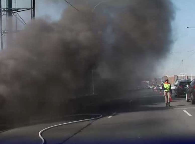 m1 north opened after underground cable fire