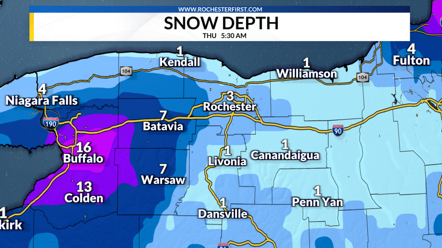 Weather Forecast: Snow Builds Across Rochester Into The Weekend