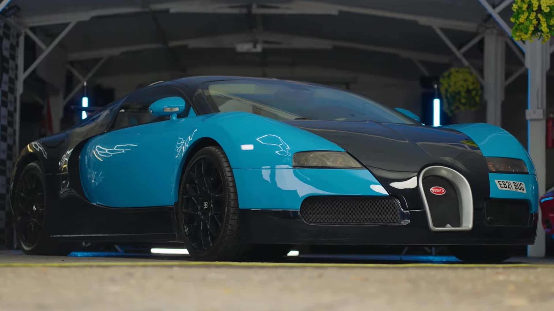this fake bugatti veyron does have one original part