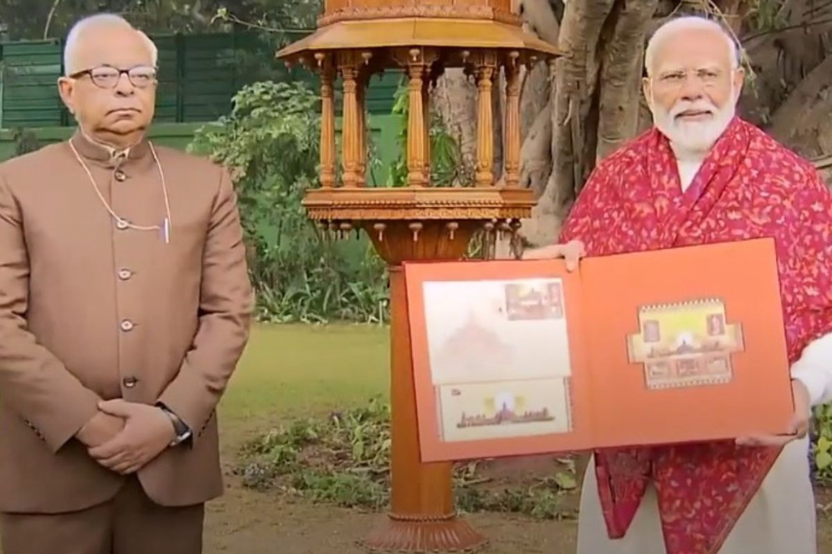 PM Modi Releases Commemorative Postage Stamps, Book On Ram Mandir Ahead ...