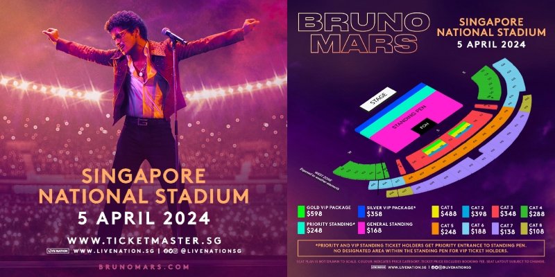 Bruno Mars Returns To Singapore For 2024 Concert At National Stadium   AA1nanZF.img