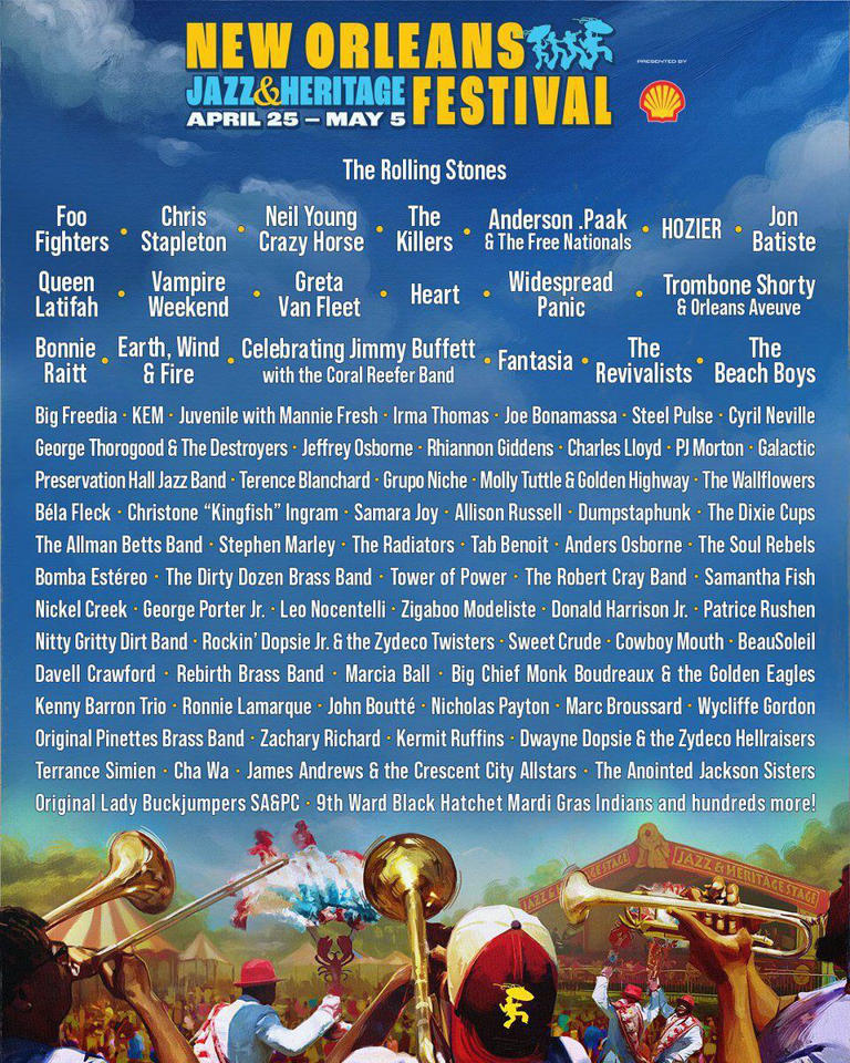 Jazz Fest daily lineups announced