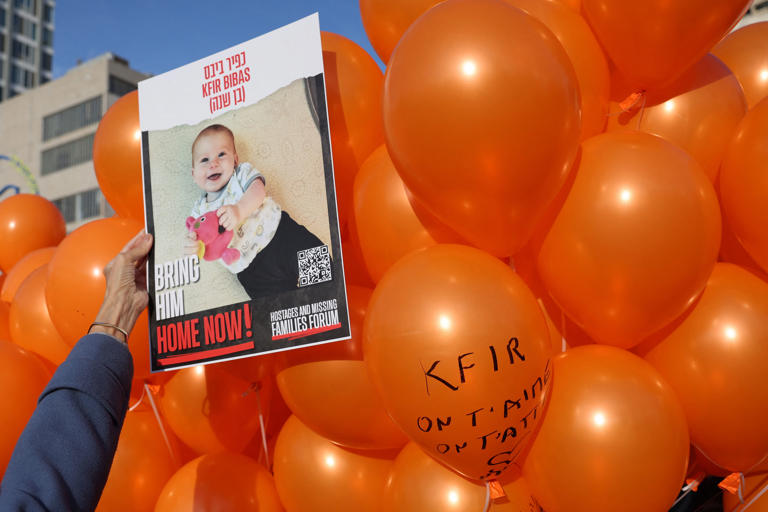 ‘The saddest birthday in the world’: Party held for Kfir Bibas, 1-year ...